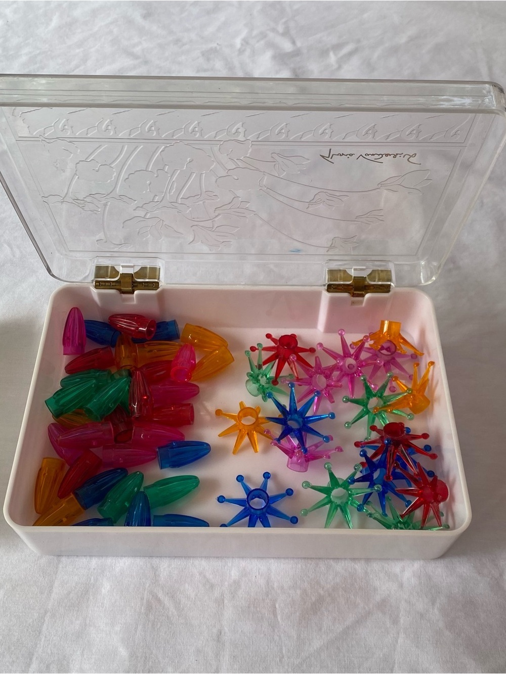 Vintage Carillon Mini Christmas Light Covers Atomic Starburst Taiwan Set